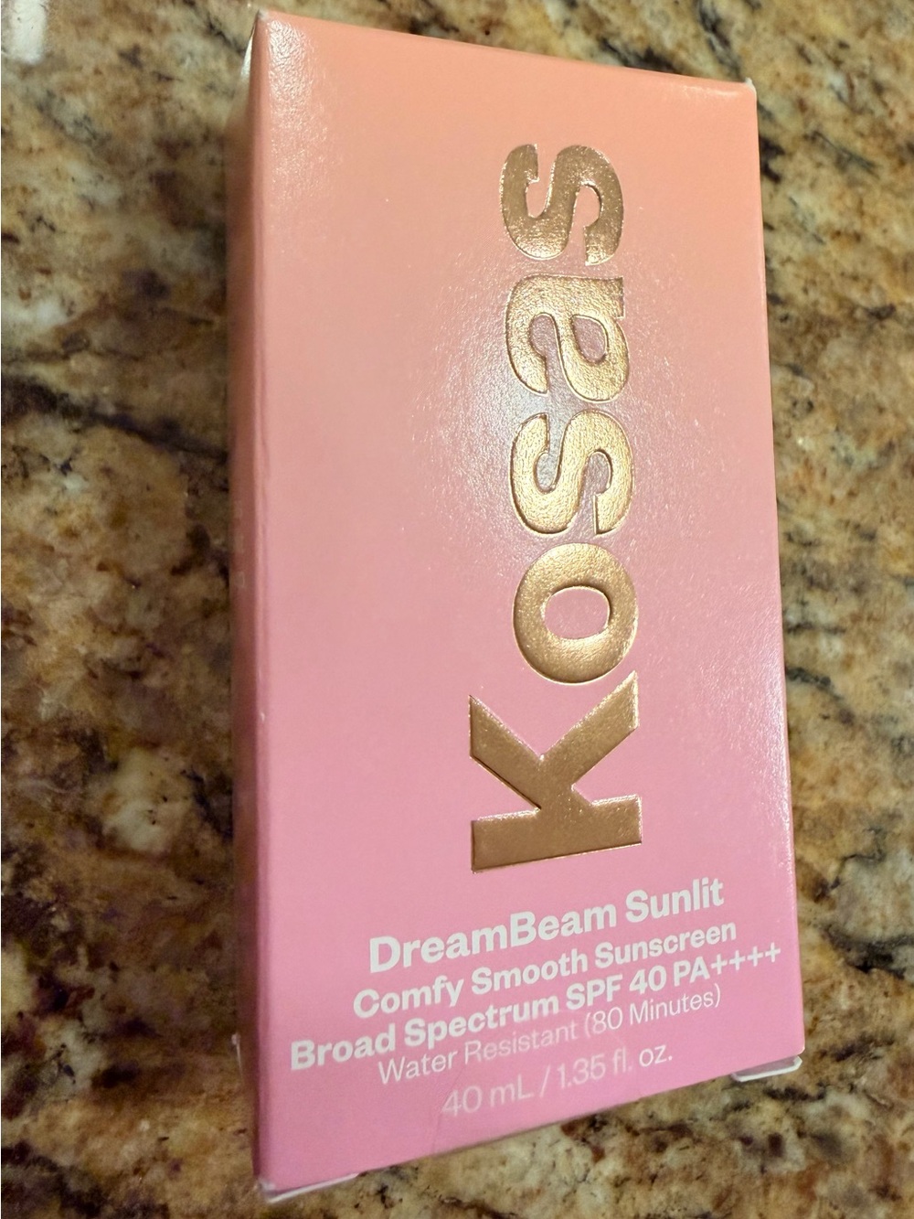Kosas DreamBeam Sunlit Comfy Smooth Sunscreen SPF 40 - BNIB 40ml/1.35 fl oz